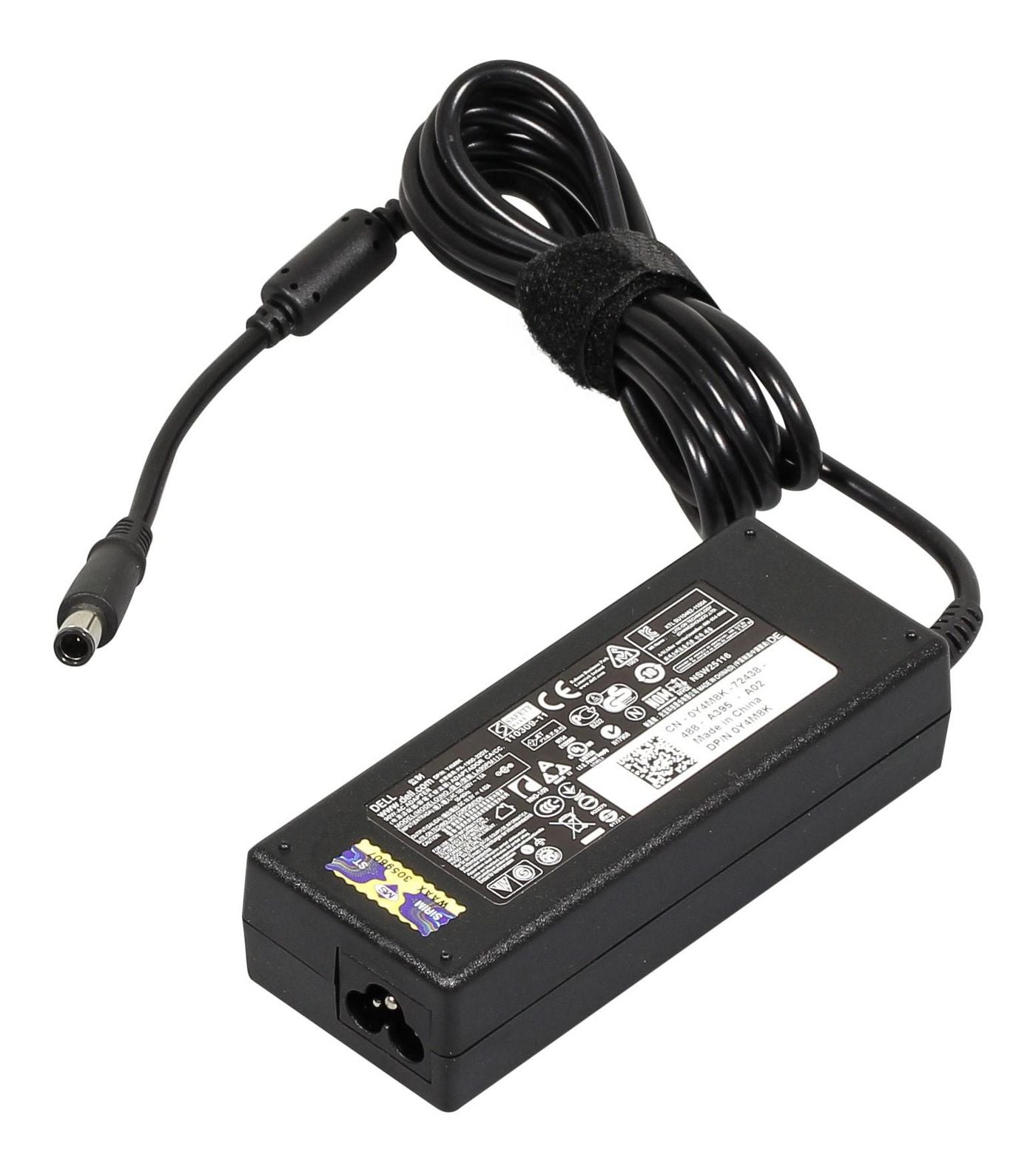 DELL Y4M8K 90W Power Adapter – 19.5V 4.62A Indoor Charger, Black
