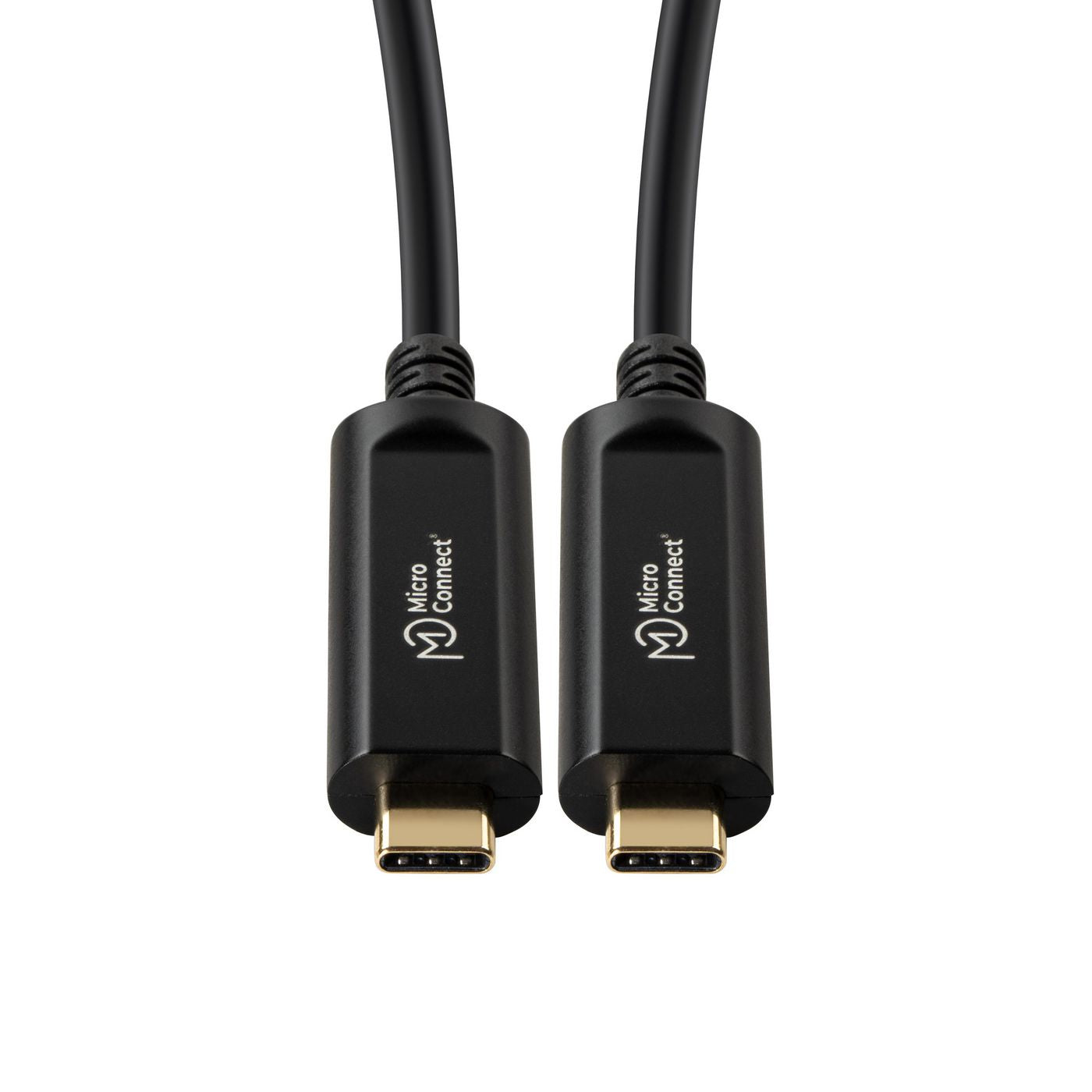 MicroConnect USB3.1CC20OP USB-C Optic Fibre Cable 20m – 21.6Gbps, 4K60Hz, Black