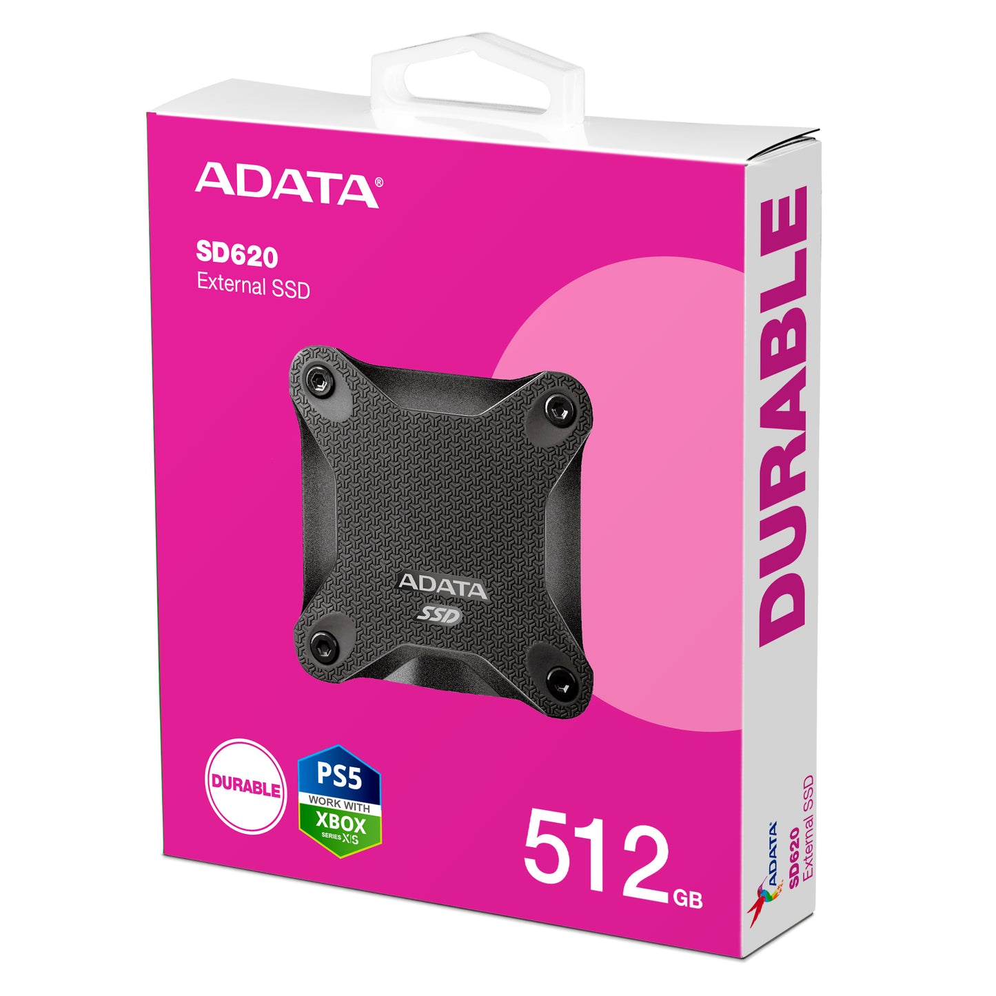 ADATA SD620-512GCBK External SSD 512GB USB 3.2 Gen 2 Micro-USB B Black
