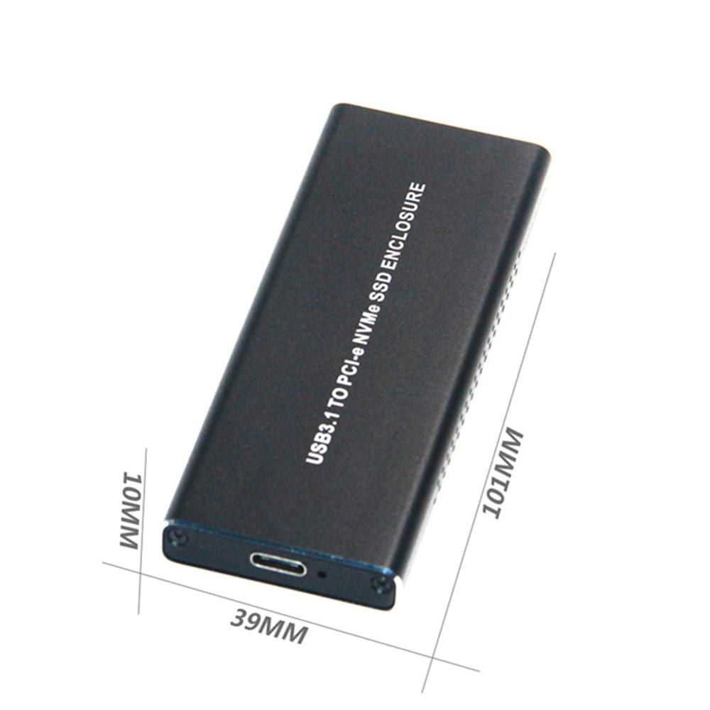 CoreParts MSUB8001 SSD Enclosure – M.2 PCIe NVMe USB 3.0/3.1 Black