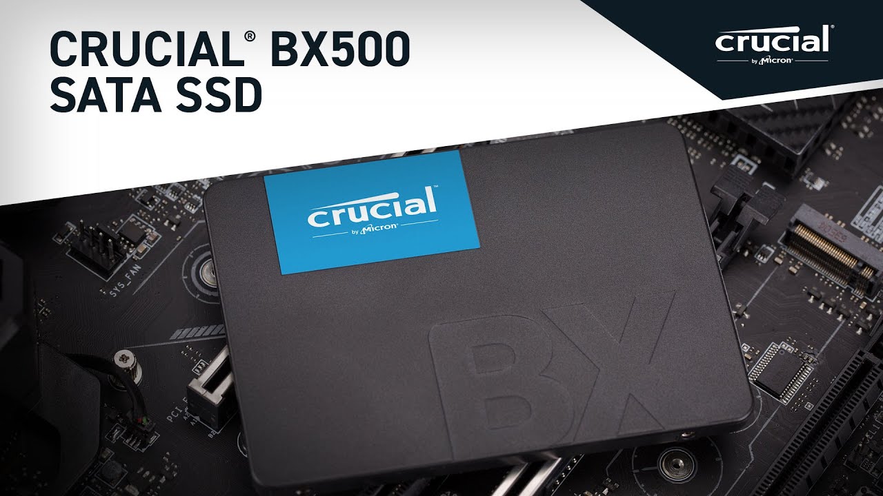 Crucial CT1000BX500SSD1 1TB 2.5" SATA Internal SSD – 540MB/s Read, 500MB/s Write