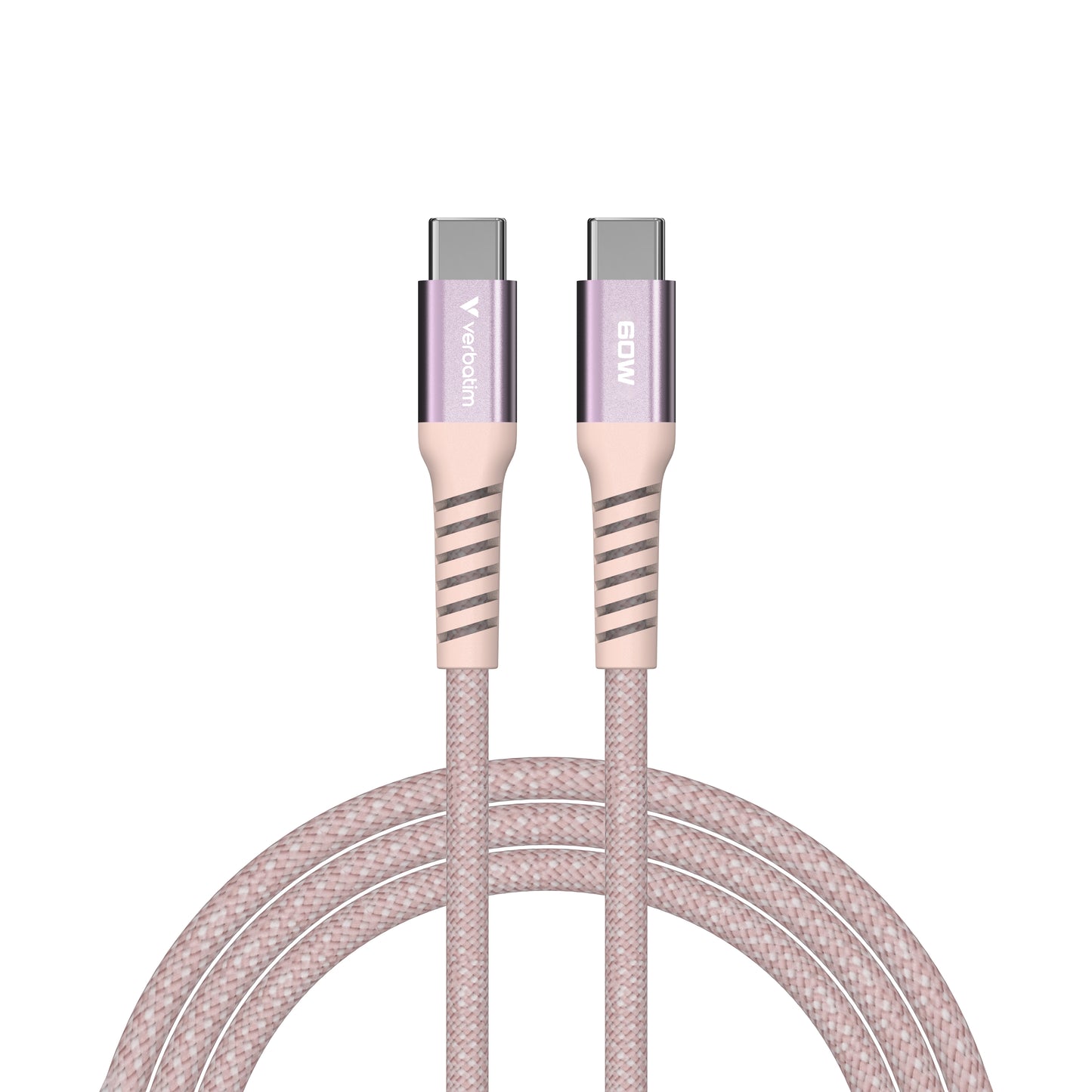 Verbatim 31853 USB-C to USB-C Magnetic Cable 60W 1.2m Pink Braided