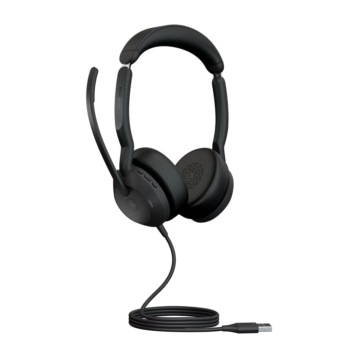 Jabra 25089-999-999 Evolve2 50 USB-A MS Stereo Wired Headset with ANC – Black