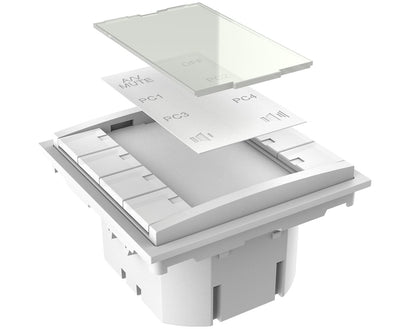 Vivolink VLCP8B Control Keypad – 8-Button Panel White DC 12V