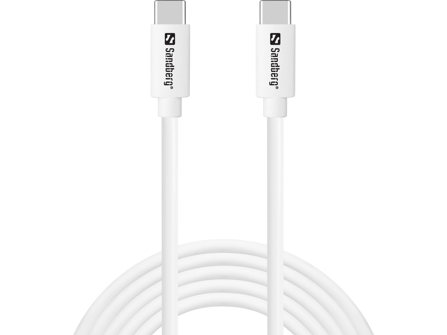 Sandberg 336-53 USB-C to USB-C 65W Fast Charging Cable – 2m White
