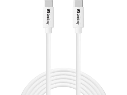 Sandberg 336-53 USB-C to USB-C 65W Fast Charging Cable – 2m White