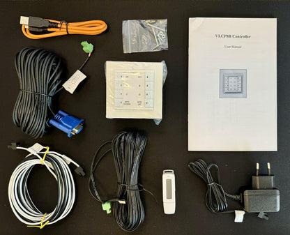 Vivolink VLCP8B Control Keypad – 8-Button Panel White DC 12V