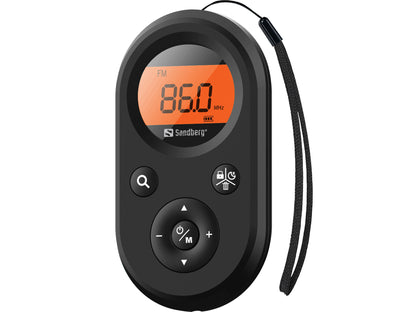 Sandberg 421-02 Pocket Radio FM/AM Portable Rechargeable – Black