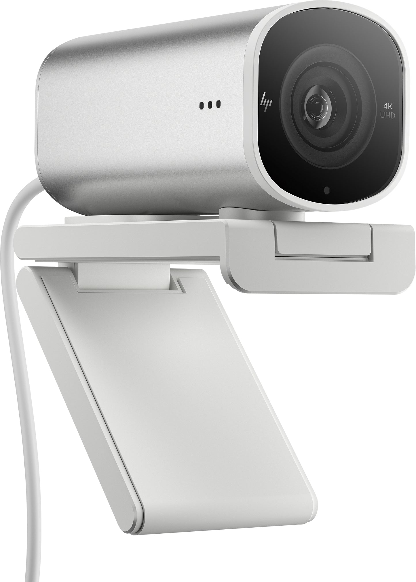 HP 695J6AA#ABB 960 4K Streaming Webcam – USB, HDR, Dual Microphone, Silver