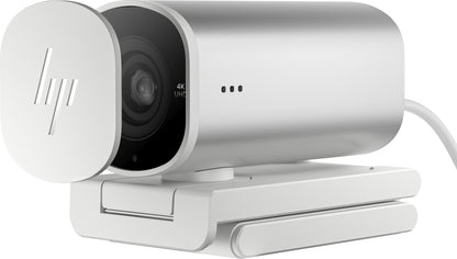HP 695J6AA#ABB 960 4K Streaming Webcam – USB, HDR, Dual Microphone, Silver