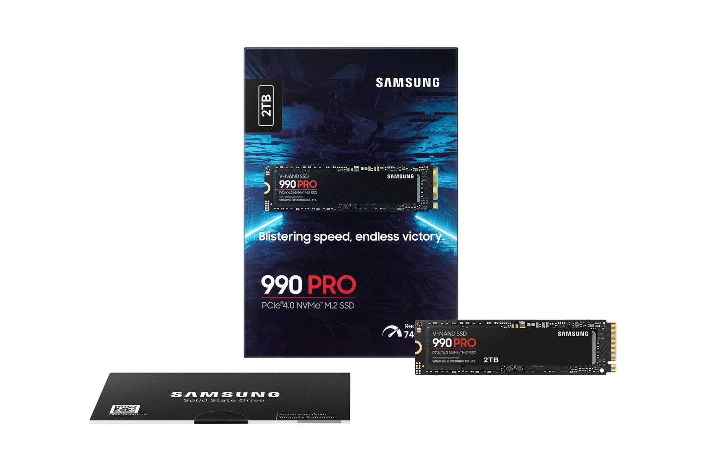 Samsung MZ-V9P2T0BW 990 PRO 2TB M.2 PCIe 4.0 NVMe SSD – V-NAND MLC