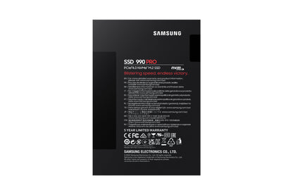 Samsung MZ-V9P2T0BW 990 PRO 2TB M.2 PCIe 4.0 NVMe SSD – V-NAND MLC