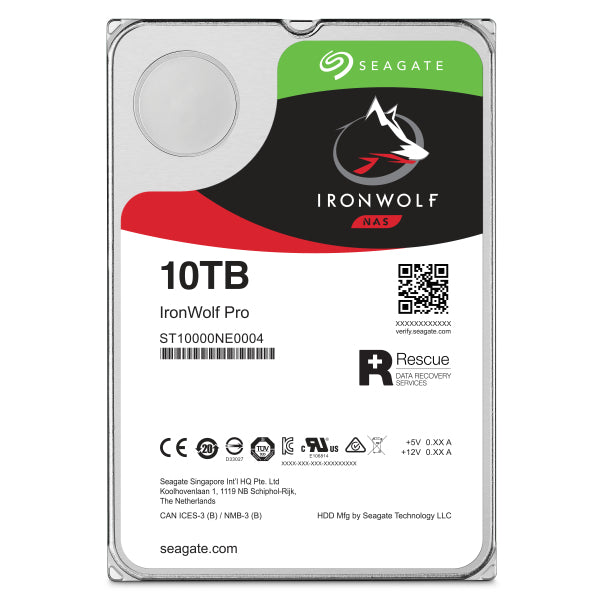 Seagate ST10000NT001 IronWolf Pro 10TB 3.5" NAS Hard Drive SATA 7200RPM