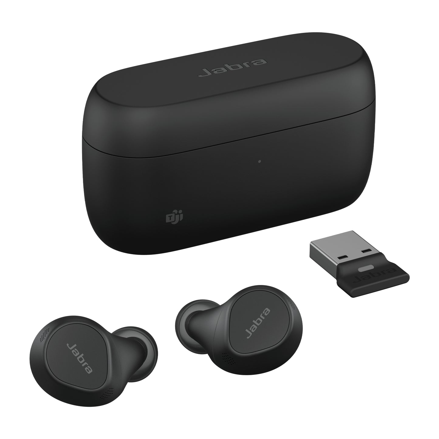 Jabra 20797-999-999 Evolve2 Buds USB-A MS True Wireless Headset with ANC – Black