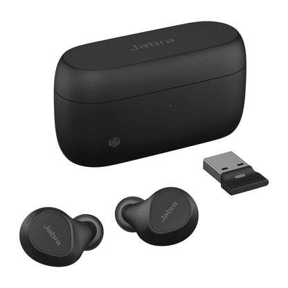 Jabra 20797-999-999 Evolve2 Buds USB-A MS True Wireless Headset with ANC – Black