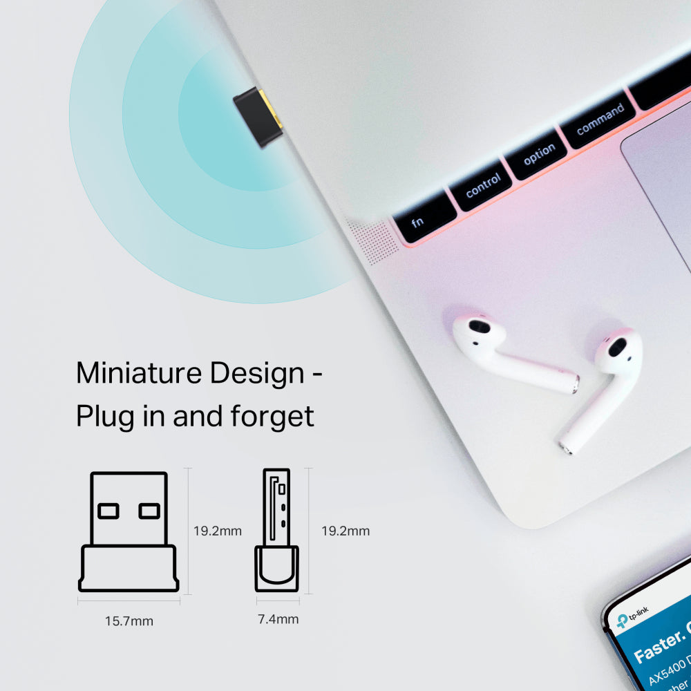 TP-Link ARCHER T2UB NANO AC600 Nano Wi-Fi Bluetooth 4.2 USB Adapter