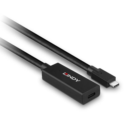 Lindy 43364 USB 3.2 Gen 2 C/C Active Extension Cable 5m Black