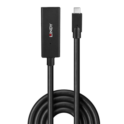 Lindy 43364 USB 3.2 Gen 2 C/C Active Extension Cable 5m Black