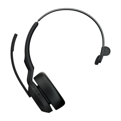 Jabra 25599-889-989 Evolve2 55 Mono Headset – Wireless, ANC, Black