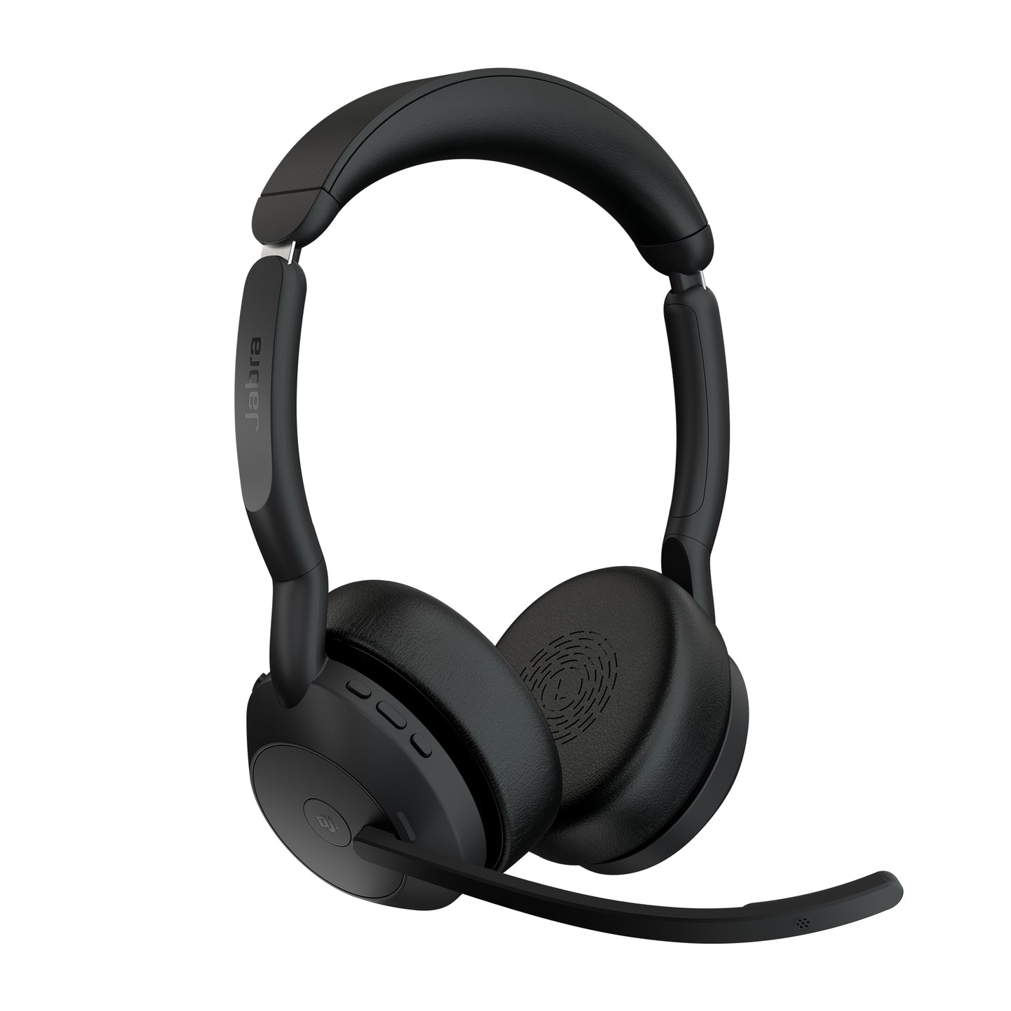 Jabra 25599-999-889 Evolve2 55 Link380c MS Stereo Headset with ANC & Charging Stand – Black