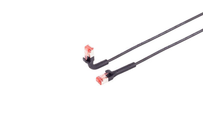 Lanview LV-6AFTP-FLEX-ANG-01B CAT6A U/FTP Networking Cable 1m Black LSZH Bendable Boot
