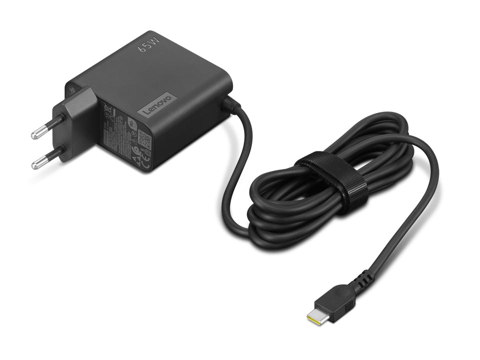 Lenovo GX21L58555 65W USB-C Power Adapter – Black Wall Charger
