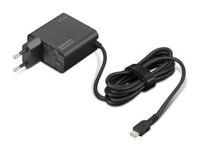 Lenovo GX21L58555 65W USB-C Power Adapter – Black Wall Charger