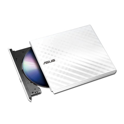 Asus 90-DQ0436-UA221KZ SDRW-08D2S-U Lite External Optical Disc Drive DVD±R/RW USB 2.0 White
