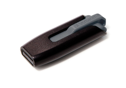 Verbatim 49174 USB 3.0 Flash Drive – 64GB Black Capless Memory Stick