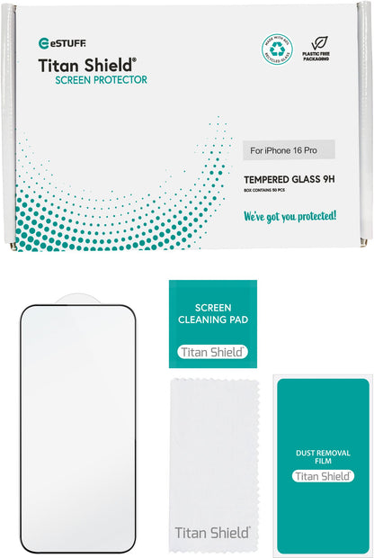 eSTUFF ES501423-50BULK Tempered Glass Screen Protector 50 Pack – 9H, Transparent