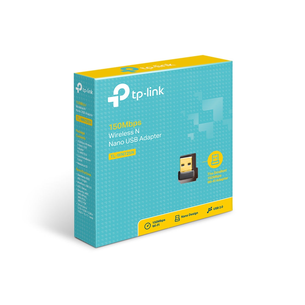 TP-Link TL-WN725N USB Wireless Network Adapter 150Mbps Wi-Fi 4 Mini