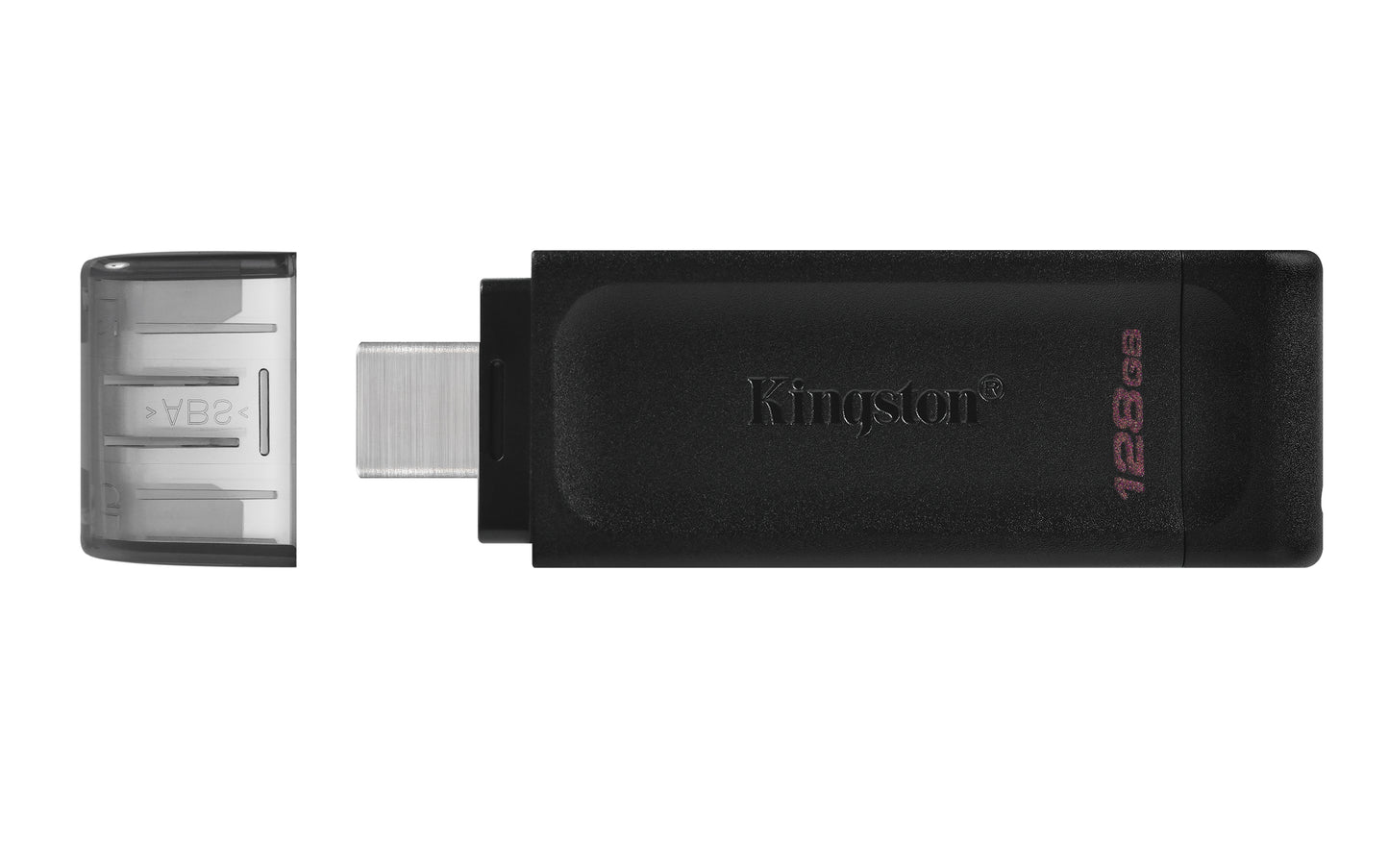 Kingston DT70/128GB USB Flash Drive – 128GB USB-C 3.2 Gen 1, Black