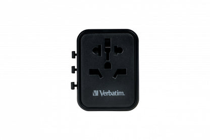 Verbatim 49544 Universal Travel Adapter – 20W Power Plug Adapter with USB-C PD & USB-A QC