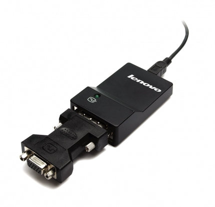 Lenovo 0B47072 USB Graphics Adapter – USB 3.0 DVI/VGA 2048x1152 Black