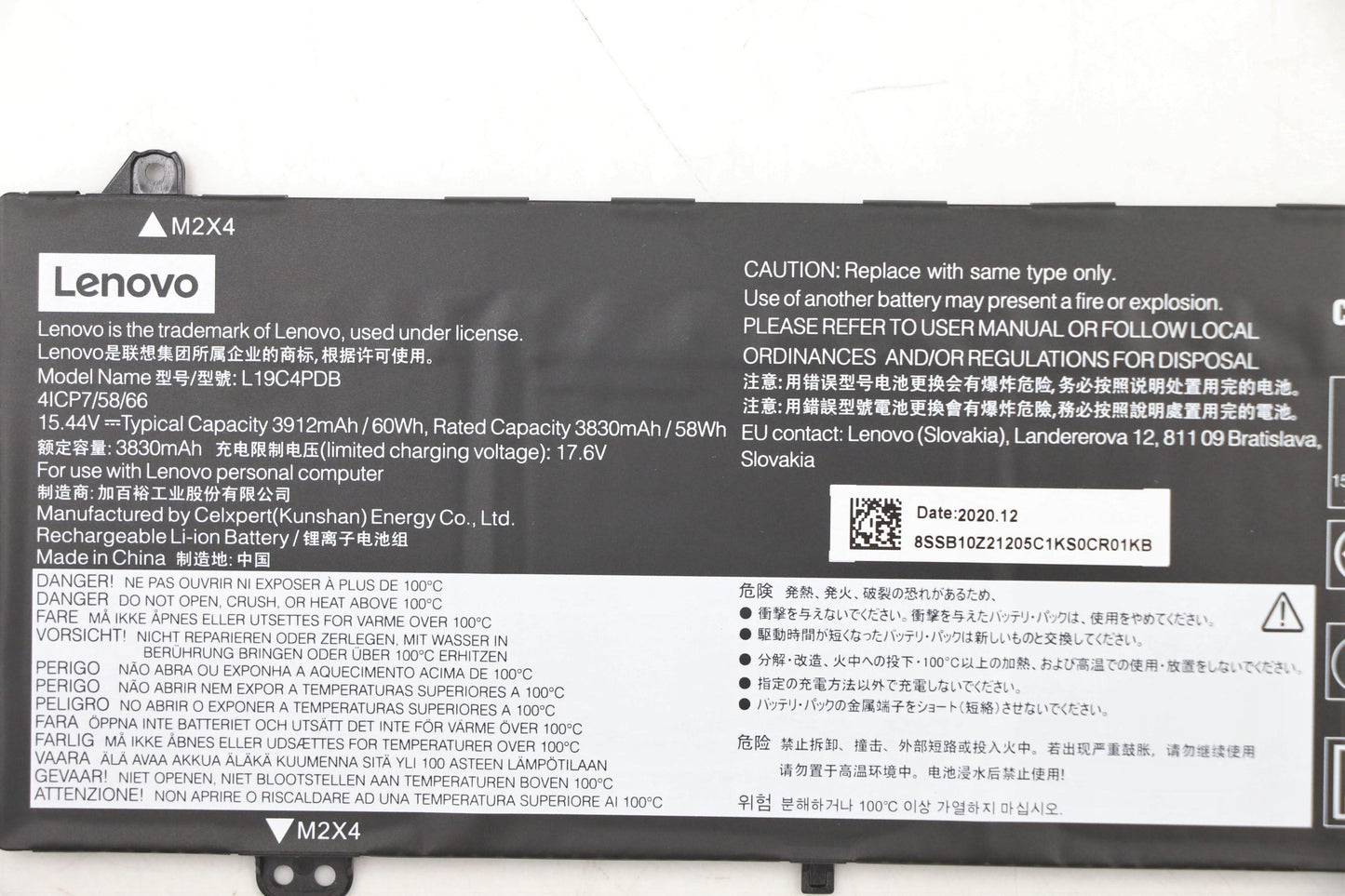 Lenovo 5B10Z21209 Battery – 15.44V 60Wh 4-Cell Li-ion Black