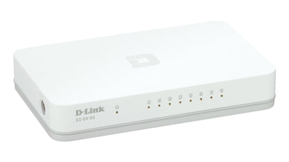 D-Link GO-SW-8G/E 8-Port Unmanaged Gigabit Ethernet Network Switch – White
