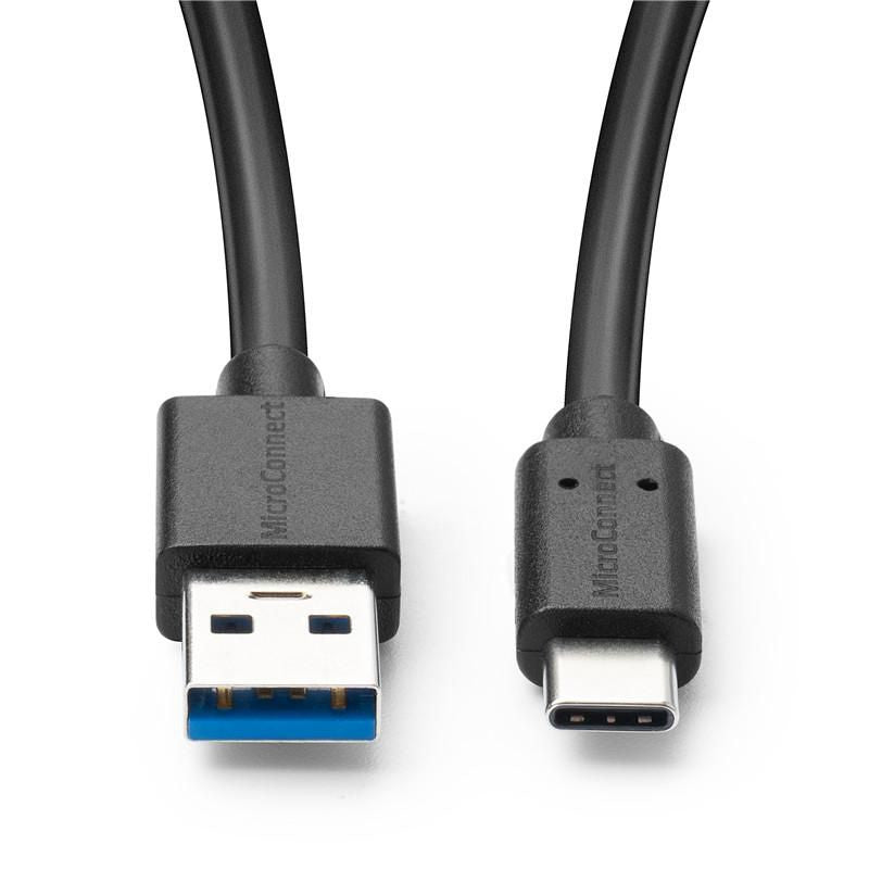 MicroConnect USB3.2CA1.5 USB Cable 1.5m USB A to USB C 5 Gbit/s Black