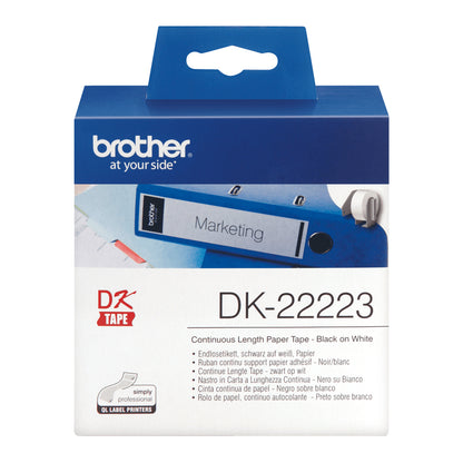 Brother DK22223 Printer Label – White DK Continuous Paper Tape 50mm x 30.48m