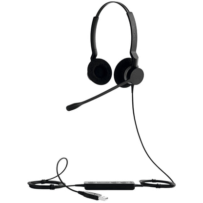 Jabra 2399-829-109 BIZ 2300 Duo USB UC Headset – Wired, Noise Cancelling