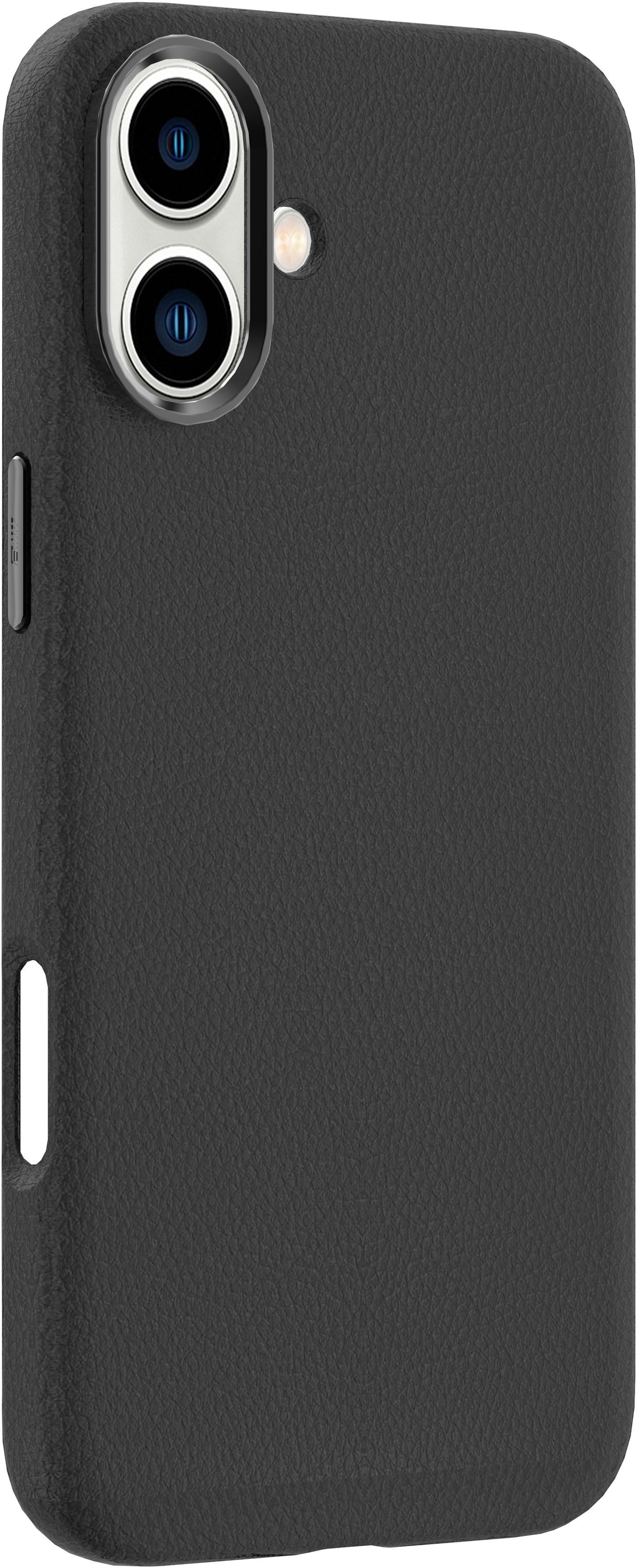 eSTUFF ES67160020 Smart Phone Case – Black Leather Cover 15.5cm (6.1")