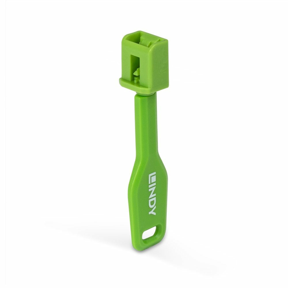 Lindy 47912 SFP Port Blockers – Green (10 Pack) with Key – CE RoHS Certified
