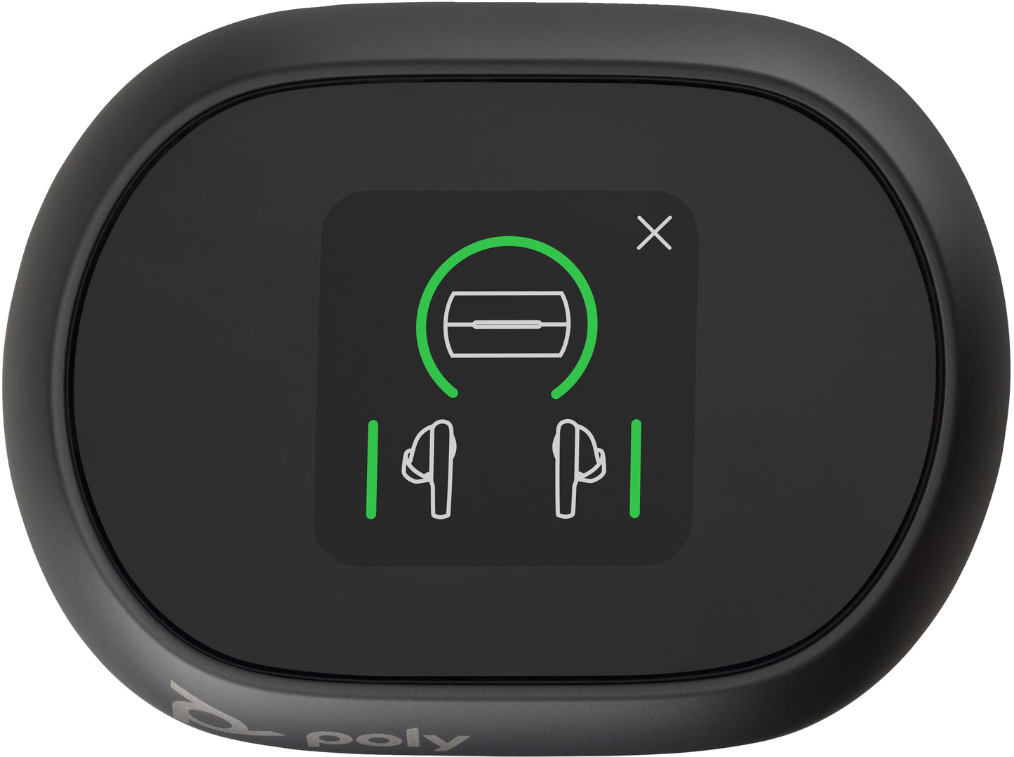 Poly 216065-02 Voyager Free 60+ UC Carbon Black Earbuds – Wireless Bluetooth Headset with Touchscreen Charging Case