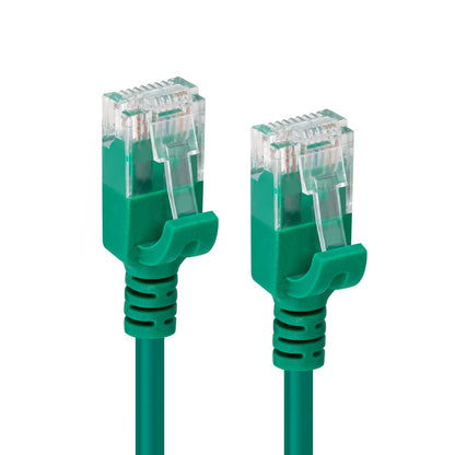 MicroConnect V-UTP6A0015G-SLIM Cat6a Network Cable 0.15m Green U/UTP LSZH