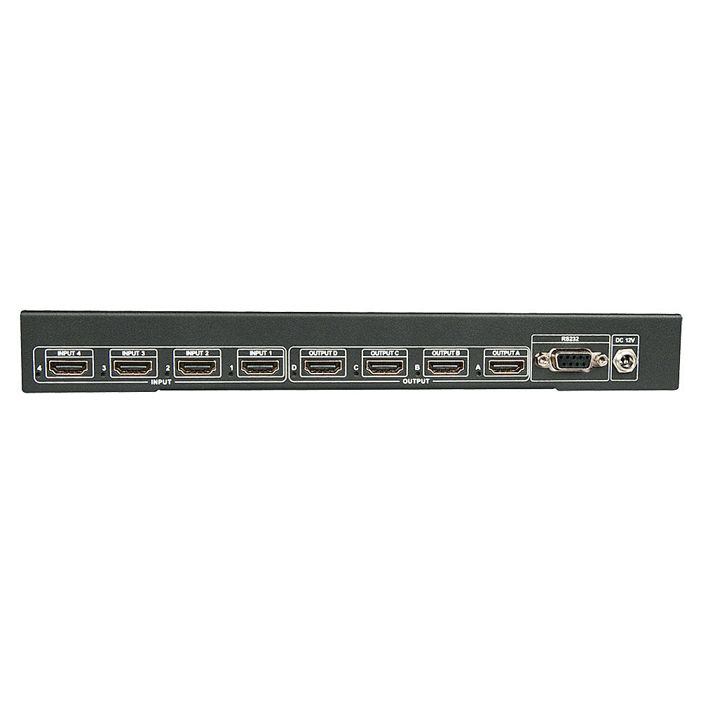 Lindy 38152 4x4 HDMI 4K60 Matrix Video Splitter Switch – 4K UHD, Metal