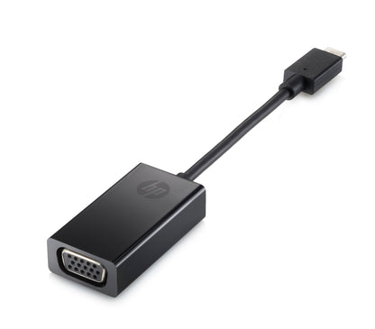 HP P7Z54AA#ABB USB-C to VGA Display Adapter – Compact Video Converter, Black