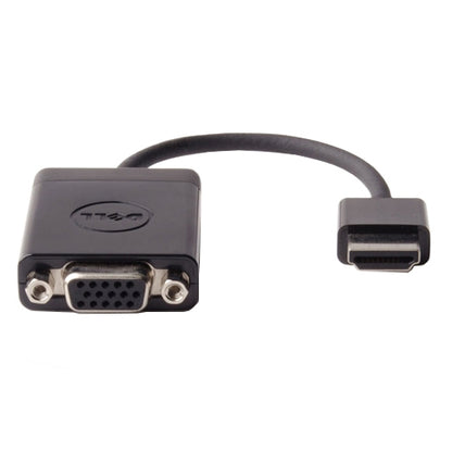 Dell 470-ABZX HDMI to VGA Adapter – Full HD 1080p, 0.17m Cable, Black