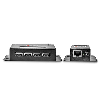 Lindy 42681 50m 4 Port USB 2.0 Cat.6 Extender – Network Transmitter & Receiver
