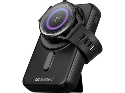 Sandberg 420-94 Magnet Wireless Powerbank 10000 – 10000mAh, Wireless Charging, USB-C, USB-A