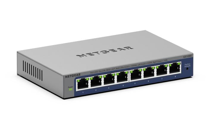 Netgear GS108E-400EUS 8-Port Gigabit Unmanaged Network Switch L2/L3