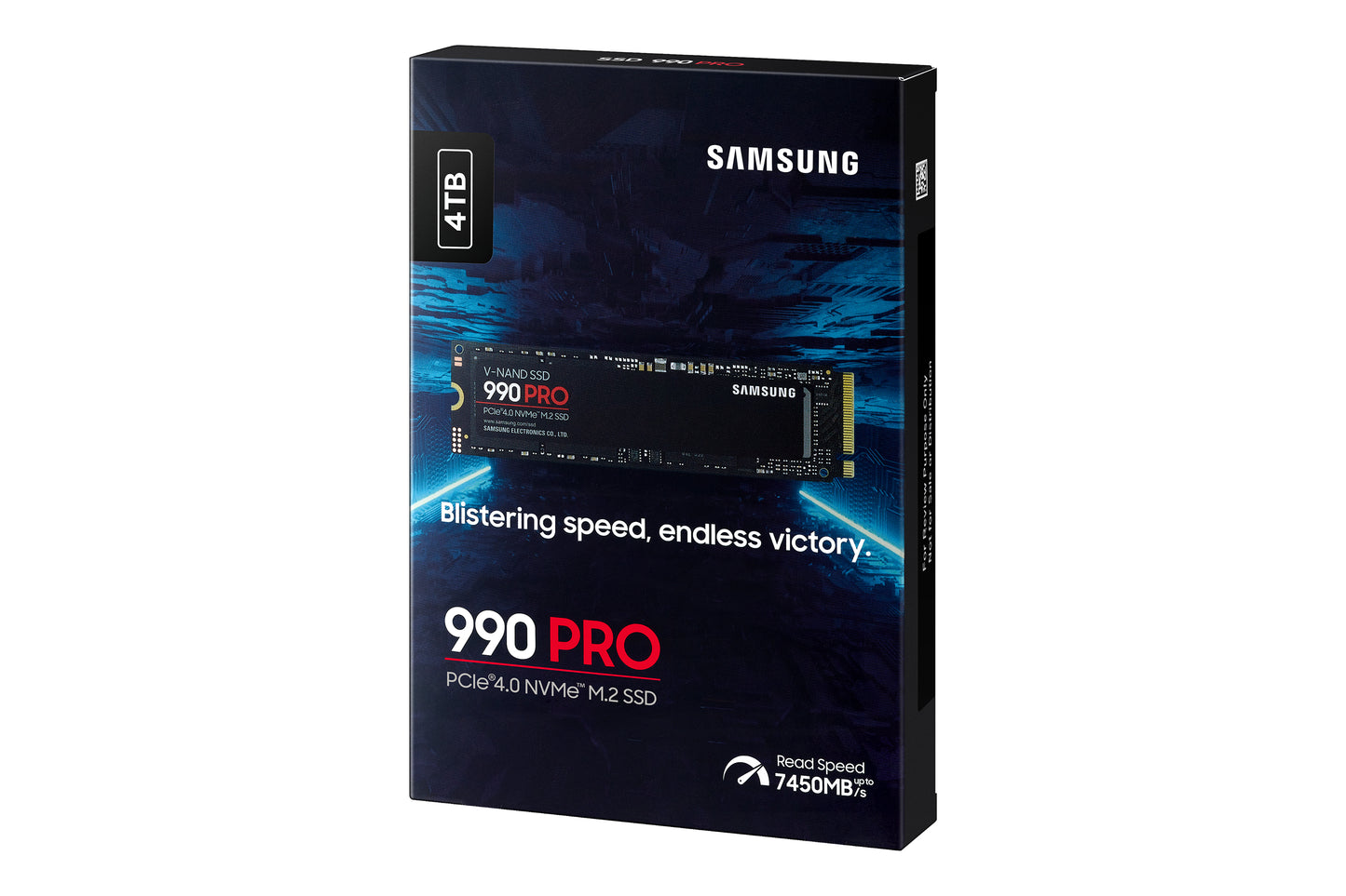 Samsung MZ-V9P4T0BW 990 PRO 4TB M.2 PCIe 4.0 NVMe SSD – V-NAND MLC